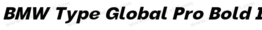 BMW Type Global Pro Bold Italic字体转换